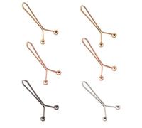 Lot de 6 boucles de taille réglables et amovibles pour jupes, tours de taille, boutons instantanés pour pantalons amples, jupes, manches, pulls (HS)