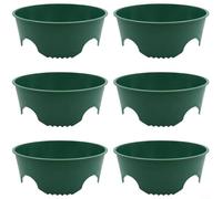 Lot de 6 boucliers de protection des plantes vertes en plastique pour lutter contre les parasites et la rétention d'eau, couverture de sol de jardin pour légumes, pelouses, aménagement paysager