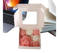 Lot de 6 bougies parfumées au parfum romantique et durable - Décoration de table - Pour femme, mère, sœur, petite amie, anniversaire, mariage, Saint-Valentin, vacances