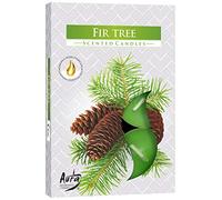 Lot de 6 bougies parfumées en forme de sapin