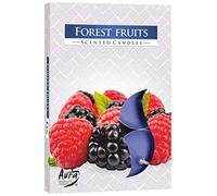 Lot de 6 bougies parfumées - Parfum : fruits des bois