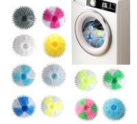 Lot de 6 boules à linge pour sèche-linge - Réutilisables - Pour moins de pinces statiques et de vêtements - Elles sont douces et moelleuses - Moins de plis - Multicolore 1