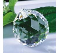 Lot de 6 Boules de Cristal Attrape Soleil de 30 mm, Ornements Décoratifs pour Terrasses et Sapins de Noël, Boules à Facettes, Boules Suspendues, Créateurs d'arc-en-ciel, Lustres, Pendentifs en Cristal