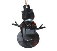 Lot de 6 boules de Noël en bois Spider Future, parfaites pour décorer votre sapin de Noël lors des fêtes de fin d'année