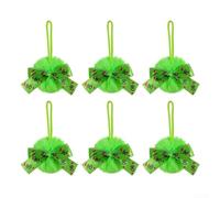 Lot de 6 boules de Noël en peluche pour ajouter un look festif à vos articles personnels et accessoires ((D) 6 pièces)
