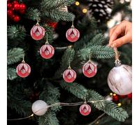 Lot de 6 boules de Noël incassables à suspendre, idéales pour les fêtes et décorations de sapin.