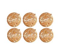 Lot de 6 boules de Noël scintillantes de 55 mm pour porte, couronne, cheminée, centres de table, décoration de vacances
