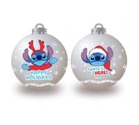Lot de 6 boules de sapin de Noël 8 cm Stitch