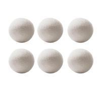 Lot de 6 boules de séchage en laine | Boules d'assouplissant pour tissus réutilisables, adoucissant pour tissus naturels, réduit les rides
