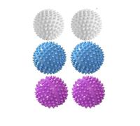 Lot de 6 boules lavage réutilisables en PVC, solides et anti-enchevêtrement, for éliminer la saleté nettoyer machine à laver Pour Sèche-Linge(6pcs Mixed color)