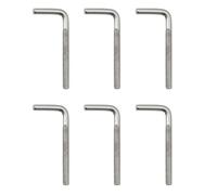 Lot de 6 boulons d'ancrage pour béton M8 x 100 mm en acier inoxydable 304 à angle droit avec crochets de fixation