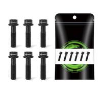 Lot de 6 Boulons de Potence de Vélo Vis de Tige de Vélo en Alliage de Titane M5 X 18/16 Mm pour Tige de Vélo de Montagne de Route