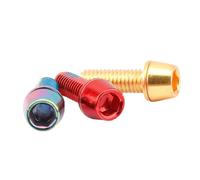 Lot de 6 boulons frein à disque M6 x 18 mm, vis d'étrier vélo en acier inoxydable, accessoires Fixation sans outil(Blauw)