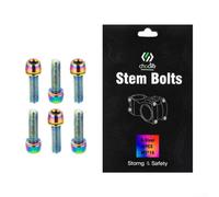 Lot de 6 boulons M5 x 18 en alliage pour tige de guidon avec stabilité du filetage améliorée pour un entretien fiable du vélo (couleur