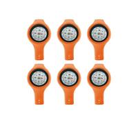 Lot de 6 boussoles portables résistantes aux chocs de haute précision pour camping, randonnée, voyage, équipement de navigation, montre boussole