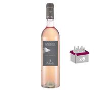 Lot de 6 bouteilles de vin rosé Moulin de La Roque - Les Adrets - AOC Bandol Rosé 2020 en 75cl