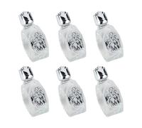 Lot de 6 bouteilles d'eau bénite en verre transparent pour baptême - Pour voyage, huile essentielle