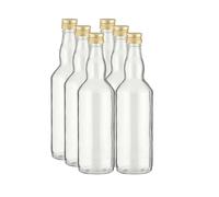 Lot de 6 bouteilles en verre de 500 ml