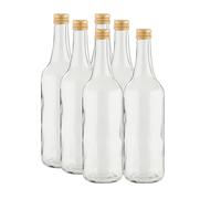 Lot de 6 bouteilles en verre de 700 ml