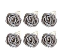 Lot de 6 boutonnières de mariage en tissu doux pour mariés, corsages élégants faits à la main, accessoires de fête