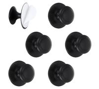 Lot de 6 boutons d'armoire autocollants sans perçage, poignées d'armoire de cuisine, poignées de tiroir de cuisine à coller pour réfrigérateurs, commodes, fenêtres, armoires, placards