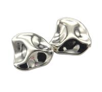 Lot de 6 boutons de costume en métal plaqué or, 19/24 mm, pierre irrégulière, for décoration de manteau, blazer, couture, accessoires, doré, 24 mm(White)