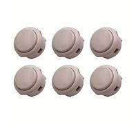 Lot de 6 Boutons de Jeu Arcade Clipsable SANWA OBSF-30 Couleur: Blanc Retro Gaming Bartop Jeux Vidéo