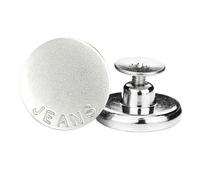 Lot de 6 Boutons de Rechange for Jeans 17 mm sans Couture, kit de réparation de Boutons métalliques Amovibles sans Clous(1-6PCS)