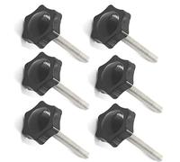 Lot de 6 boutons de serrage en acier inoxydable M10 x 30 mm