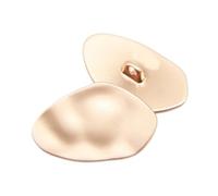 Lot de 6 boutons métalliques irréguliers 15x25mm 22x35mm, Or, 15 x 25mm 6 pièces