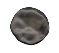 Lot de 6 boutons métalliques irréguliers de 30mm, Noir, 30mm 6 pièces