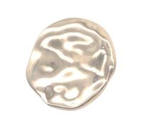 Lot de 6 boutons métalliques irréguliers de 30mm, Or, 30mm 6 pièces