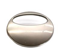 Lot de 6 boutons ovales en métal 26mm x 21mm, Blanc, 26 x 21mm 6 pièces