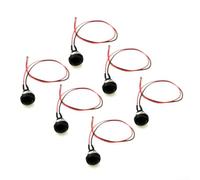 Lot de 6 boutons poussoirs momentanés étanches de 12 mm avec fils pré-soudés adaptés pour le contrôle électronique et les applications de bricolage