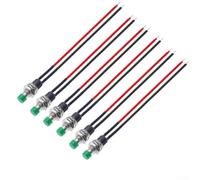 Lot de 6 boutons poussoirs momentanés pré-câblés 250 V AC 1 A compatibles avec les platines d'expérimentation et les applications de montage PCB (D)