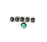 Lot de 6 boutons-poussoirs ronds verts AC 6 A/125 V 3 A/250 V R13-507, bouton-poussoir momentané Industrial Switches