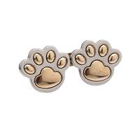 Lot de 6 boutons réglables en forme patte chat for jean, boucle taille, bouton-pression, extension pantalon, remplacement, broches d'attache(Color-A1)