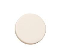 Lot de 6 boutons ronds plats en résine de 15 à 25mm, Beige, 15mm