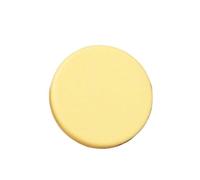 Lot de 6 boutons ronds plats en résine de 15 à 25mm, Jaune, 25mm