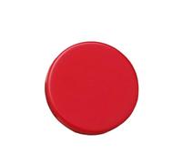 Lot de 6 boutons ronds plats en résine de 15 à 25mm, Rouge, 25mm