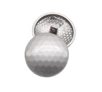 Lot de 6 boutons sphériques en métal en forme de champignon 26mm, Blanc, 26mm 6 pièces