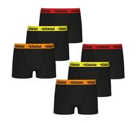 Lot de 6 boxers ecopack trio choc noir, rouge, jaune 4/5A