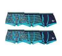 Lot de 6 boxers pour garçons | Camo, dinosaure, course, jeu, football, requin | 95 % coton, super doux, animaux, nature, sport, design | Confortable, respirant, léger, pour tout-petit, sous-vêtements