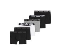 Puma Everyday ECOM Lot de 6 boxers pour homme Tailles S, M, L, XL, XXL, noir, blanc, gris, M