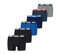 PUMA Boxers 'Everyday' bleu / marine / bleu marine / gris chiné / noir, Taille L