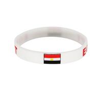 Lot de 6 bracelets en silicone avec drapeau de la Coupe du monde des Nations - Bracelets en caoutchouc de qualité supérieure pour les matchs internationaux de football, les fans de sport, les