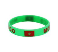 Lot de 6 bracelets en silicone avec drapeau de la Coupe du monde des Nations - Bracelets en caoutchouc de qualité supérieure pour les matchs internationaux de football, les fans de sport, les
