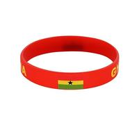 Lot de 6 bracelets en silicone avec drapeau de la Coupe du monde des Nations - Bracelets en caoutchouc de qualité supérieure pour les matchs internationaux de football, les fans de sport, les