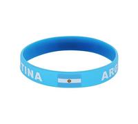 Lot de 6 bracelets en silicone avec drapeau de la Coupe du monde des Nations - Bracelets en caoutchouc de qualité supérieure pour les matchs internationaux de football, les fans de sport, les