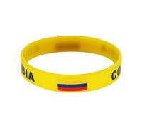 Lot de 6 bracelets en silicone avec drapeau de la Coupe du monde des Nations - Bracelets en caoutchouc de qualité supérieure pour les matchs internationaux de football, les fans de sport, les